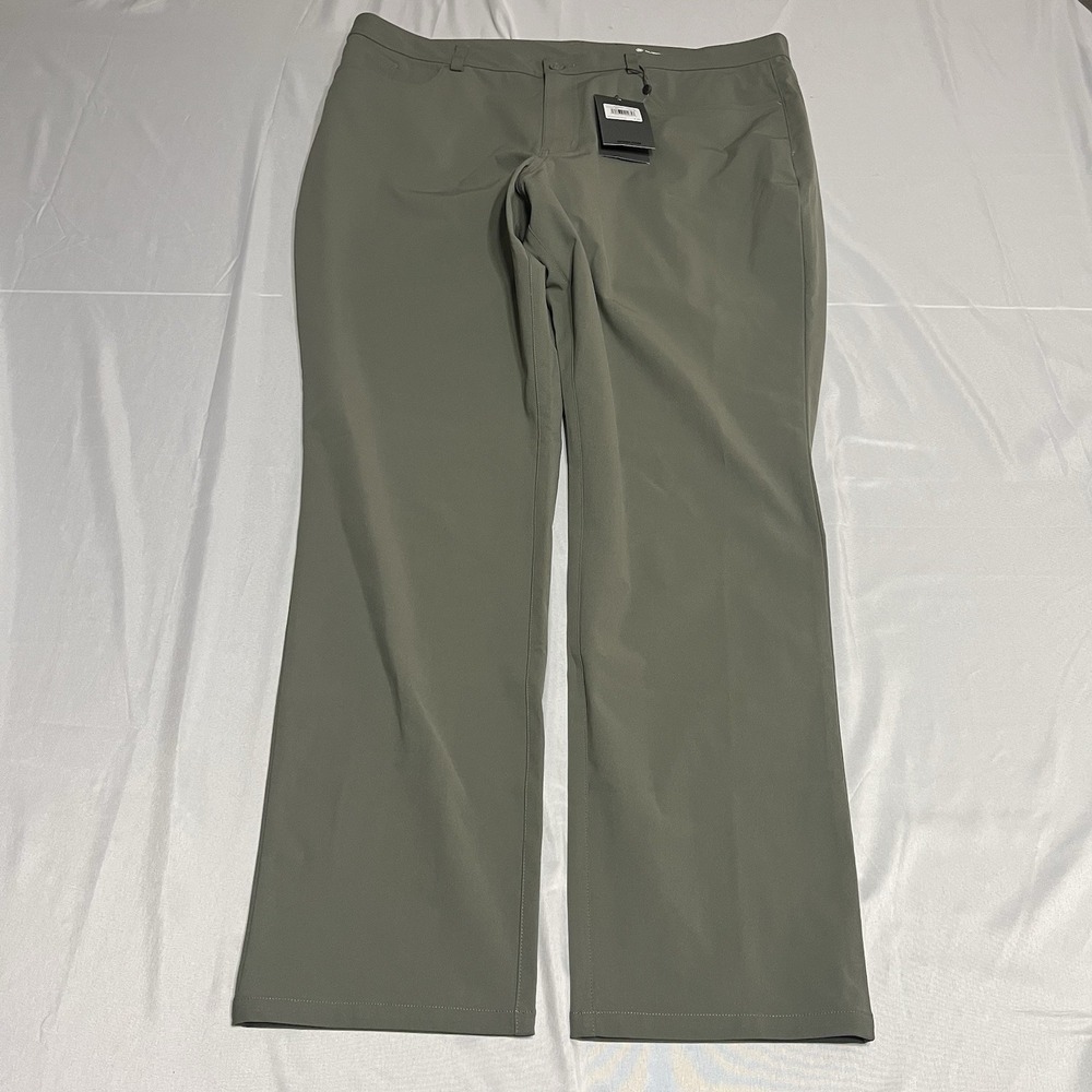G/Fore Golf Pants Tour 5 Pocket Straight Leg Mens 40x32 Olive Isle Stretch NWT
